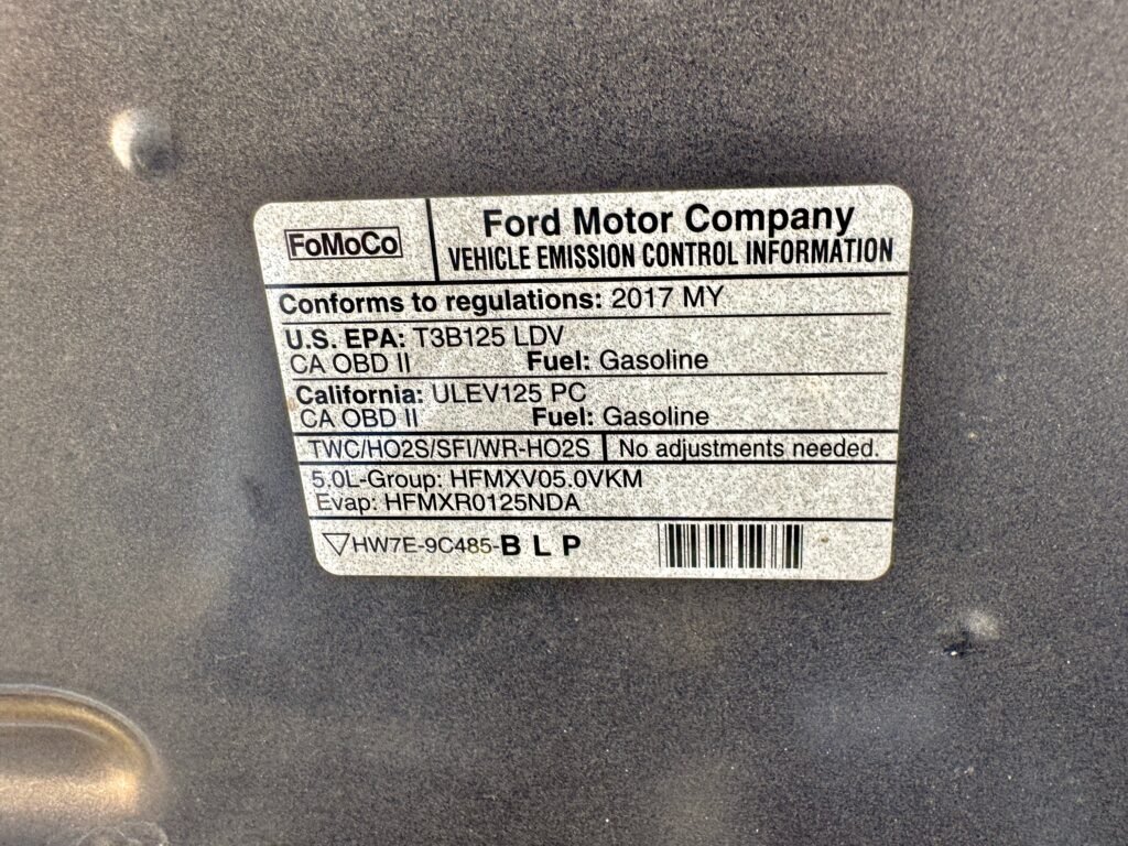 2017 Ford Mustang GT Manual