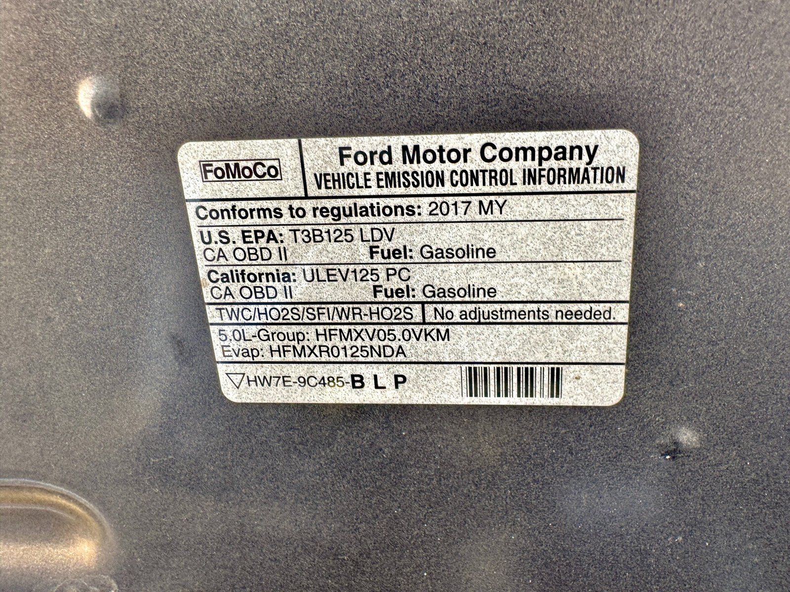 2017 Ford Mustang GT Manual