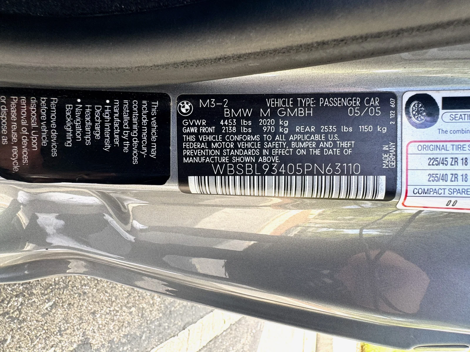 2005 BMW E46 M3