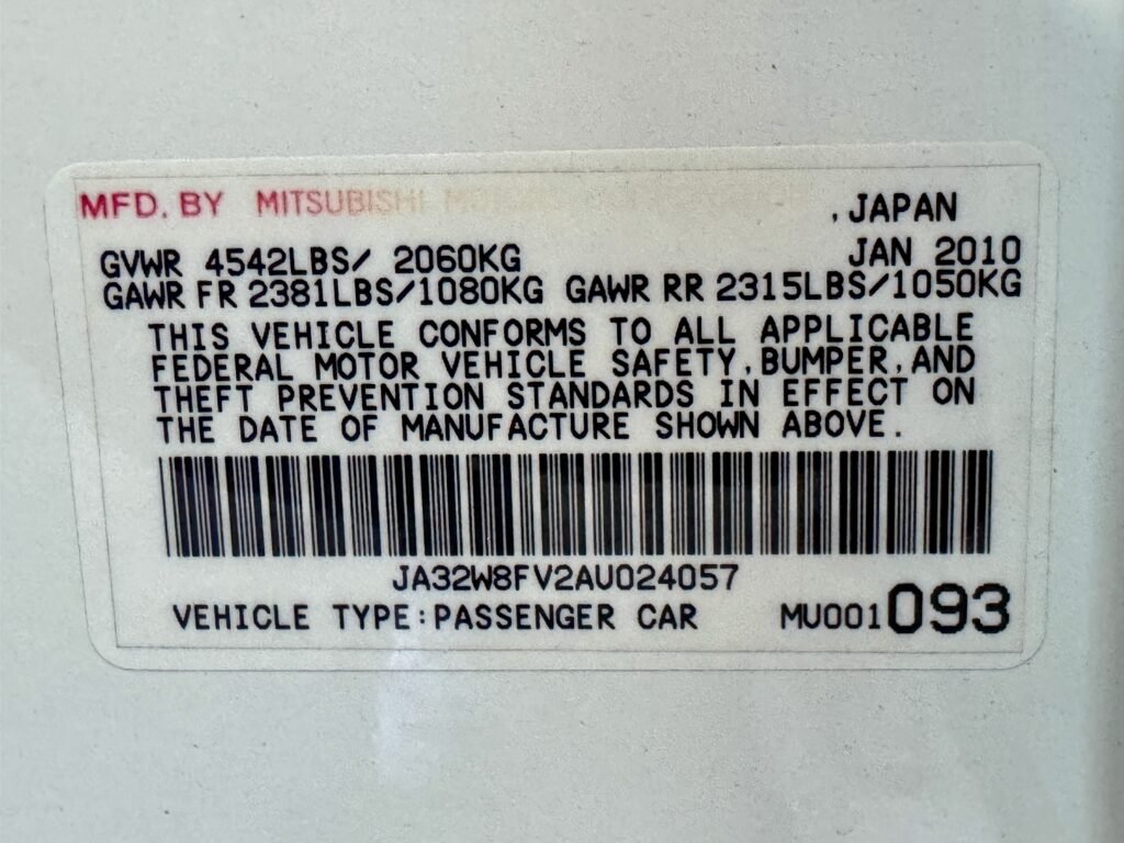 2010 Mitsubishi Evolution X GSR